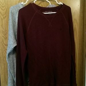 2 longsleeve thermal shirts
